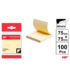 MP POST-IT 75x75MM GIALLO CHIARO - 100PZ