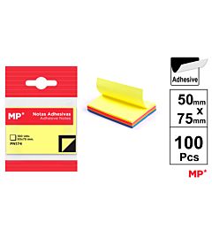 MP NOTE ADESIVE 75X50MM 75G 100F COL. ASS. FLUOMp