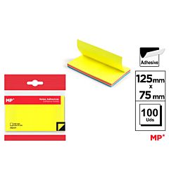 MP NOTE ADESIVE 125X75MM 75G 100F GIALLO FLUOMp