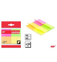 MP NOTE ADESIVE 50X40MM 4*50F COL. ASS.