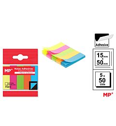MP FOGLIETTI ADESIVI RIMOVIBILI 50*15MM 50*5F COL.Mp
