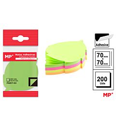 MP FOGLIETTI ADESIVI RIMOVIBILI 7*7CM 200F COL. AS