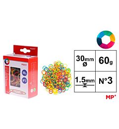 MP ELASTICI N°03 - 30x1,5MM ASSORTITI - 60g