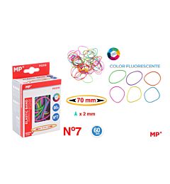 MP ELASTICI 70X2MM CONF. 60G COL. ASS. FLUOMp