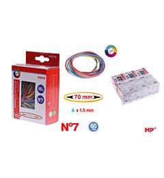 MP ELASTICI 70X2MM CONF. 60G COL. ASS.