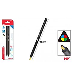 MATITE CON MINE MULTICOLORI TRIANG. GROSSO 2PZMp