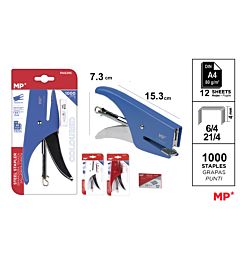 MP PINZATRICE 15.3*7.3CM 6/4 21/4 METAL COL.ASS.+Mp