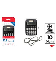MP CALCOLATRICE DESKTOP 10 CIFRE SOLARE NEROMp