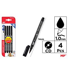 MP MARCATORE CD/DVD 1.0MM 4PZ NERO