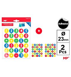 MP STICKERS ADESIVI PN125/34 - NUMERI