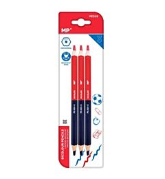 MP MATITA DOPPIA PUNTA 5.0MM BLU+ROSSO 3PZMp