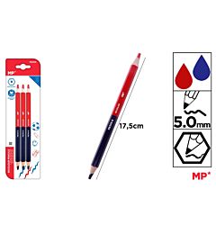 MP MATITA BLU+ROSSO 5MM 3PZMp