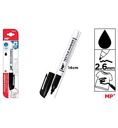MP MARCATORE PER TESSUTI PUNTA TONDA 2.6MM NERO