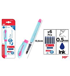 MP PENNA A INCHIOSTRO ROSA + 6 REFILL BLUMp