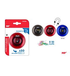 MP PORTACLIP ROTONDO MAGNETICO COL. ASS. + 50 CLIP
