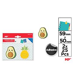 MP ETICHETTE ADESIVE FRUITS - 2x25PZ