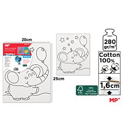 TELA INFANTILE PER COLORARE 20X25CM ARTIX