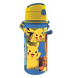 CANTIMPLORA DE ALUMINIO BRILLANTE 600ML CDU POKEMON (6X8)Kids Euroswan