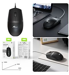 Mouse con Filo MS-055 - Nero