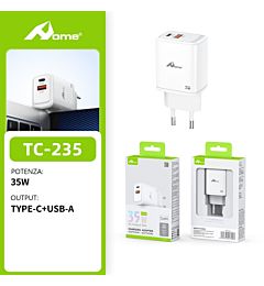 Caricatore GaN PD 35W TC-235 - USB A+C