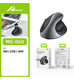 Mouse Verticale Wireless MS-060 - Grigio