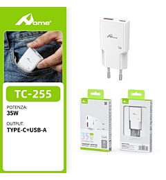 Caricatore GaN PD 35W TC-255 - USB A+CHome