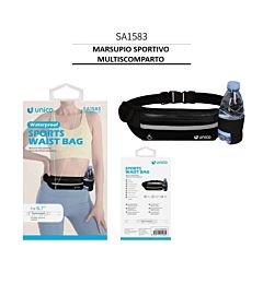 MARSUPIO SPORTIVO T-BAG SA1583 NERO PORTA BORRACCIA E ACCESSORI DA CORSA