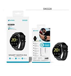 OROLOGIO INTELLIGENTE ROTONDO 1,28'' FITPRO R4 CE SMARTWATCH MULTIFUNZIONE