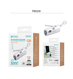 Mini Power Bank 5000mAh 22.5W PB2238 - Bianco