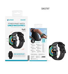Smartwatch FitPro 3 Sottile e Leggero (1,83") - SW2797 NeroUnico