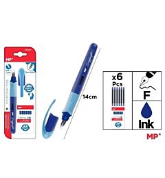 MP PENNA STILOGRAFICA BLU + 6 REFILL BLU