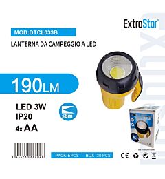 TORCIA LED GIALLA 3W 6500KExtrastar