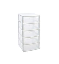 CASSETTIERA SENA 5 CASSETTI - BIANCO