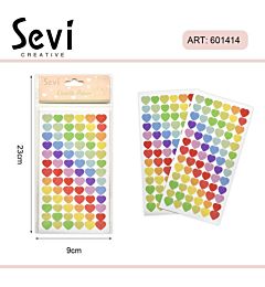 STICKERS - RAINBOW HEARTSevi