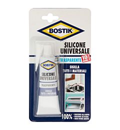 BOSTIK SILICONE UNIVERSALE TRASPARENTE BLISTER 60M