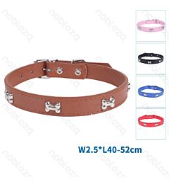 COLLARE CON BORCHIE A OSSO - 40/52CM - LNobleza