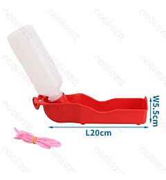 BORRACCIA DA VIAGGIO PER CANI - ROSSO - 250ML