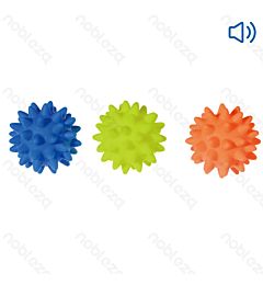 PALLINA A PUNTE SONORA - GIOCO PER CANI - 6,5CM