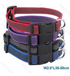 COLLARE IN TESSUTO BICOLORE - 35/50CM - M