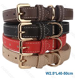 COLLARE IN PU CON FIBBIA - 40-50CM - L