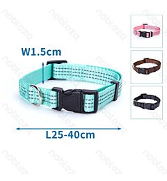 COLLARE A 3 STRISCE RIFLETTENTI - 25/40CM - M