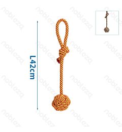 CORDA CON PALLINA IN COTONE PER CANI - 42CM