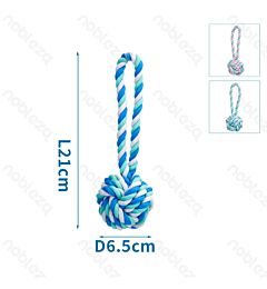 CORDA CON PALLINA IN COTONE - 21CM