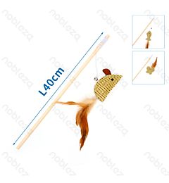 Bacchetta per Gatti con Erba Gatta - 40cm