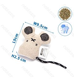 Peluche Topolino con Erba Gatta - 9,5x9cmNobleza