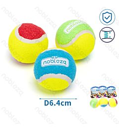 PALLINA DA TENNIS ALTA ELASTICITÀ PER CANI - 6,4CMNobleza