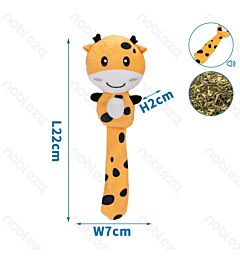 PELUCHE CON ERBA GATTA -  GIRAFFA