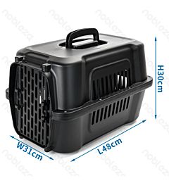 Trasportino 48x31x30cm - BlackNobleza