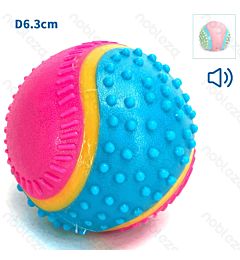 PALLINA MULTICOLOR SONORO - GIOCO PER CANI