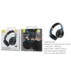 ONEPLUS C5996 CUFFIE WIRELESS ON-EAR CON MICROFONO BLU SCURO